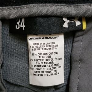 NWT men's Under Armour gray dress golf pants.